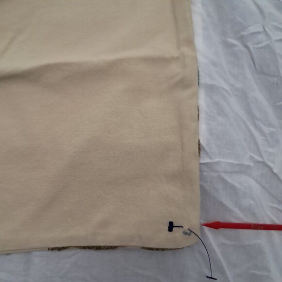 NWT Pottery Barn Tan Suzani Embroidered Pillow Cover 26"x26" - Picture 5 of 8